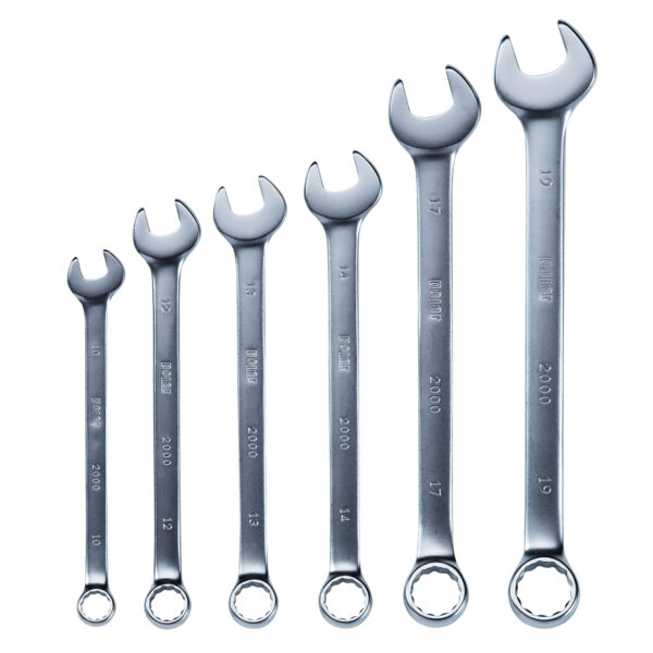 Ringgaffelnøglesæt i mm - 6 stk. - Image 2