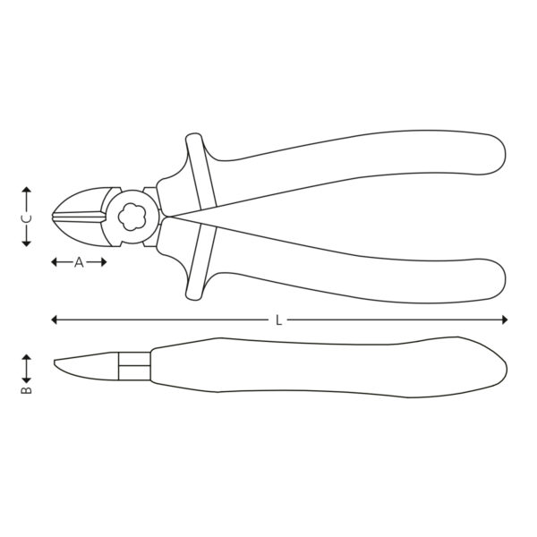 1000 V skævbidetang - Image 2