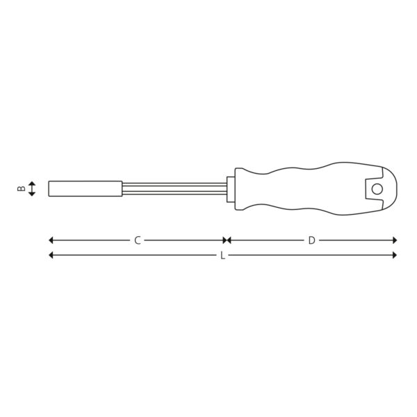 1/4” Magnetisk bitsskruetrækker - Image 2