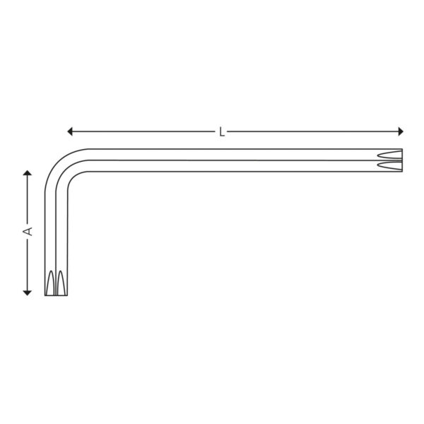 Lange nøgler for Torx® skruer