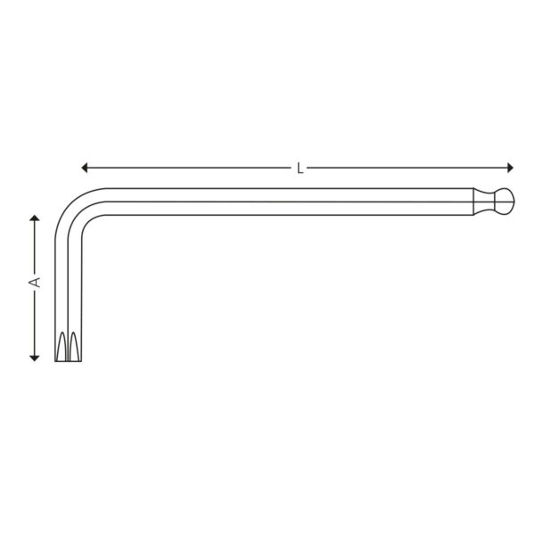 Lange nøgler for Torx® skruer med kuglehoved - Image 2