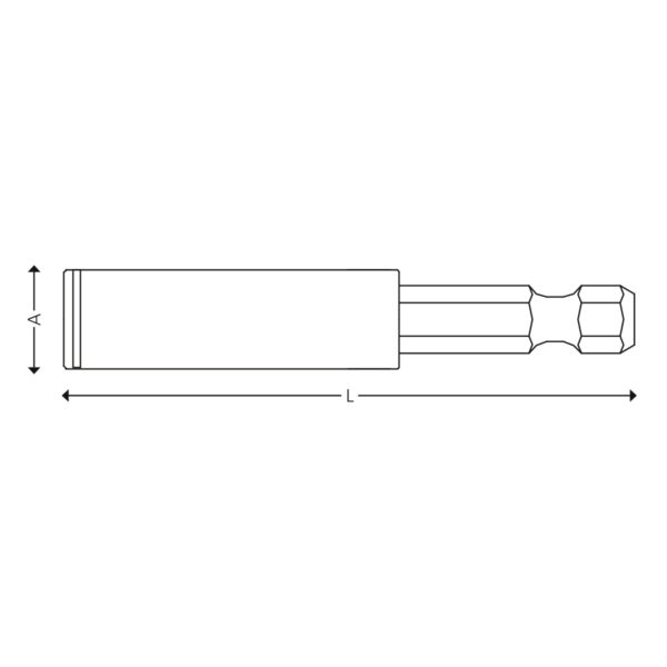 1/4” Magnetiske bitsholdere med låsering - Image 3