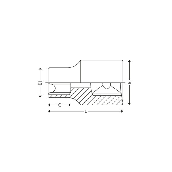 1/2” 12-kant toppe - tommer - Image 2