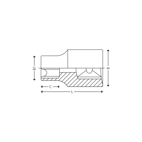 1/2” Toppe for Torx® skruer - Image 2