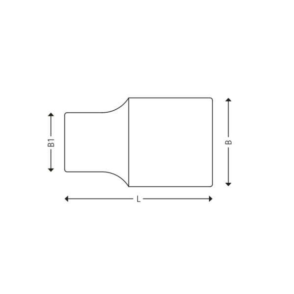 1/2” 1000V 6-kant toppe - mm - Image 2