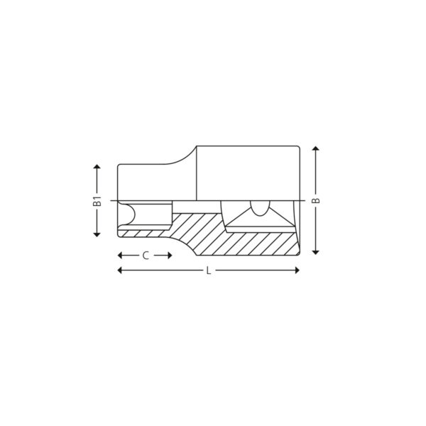 3/4” 6-kant toppe - mm - Image 3