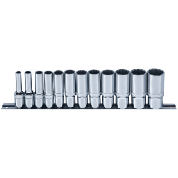 3/8” Topnøglesæt - tommer (12-kant)