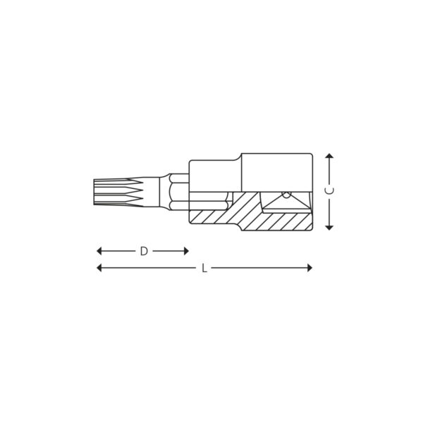 3/8” Bitstoppe for XZN® skruer - Image 2