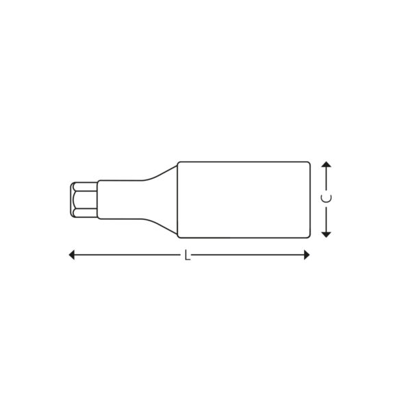 3/8” 1000V Bitstoppe for 6-kant skruer - Image 2