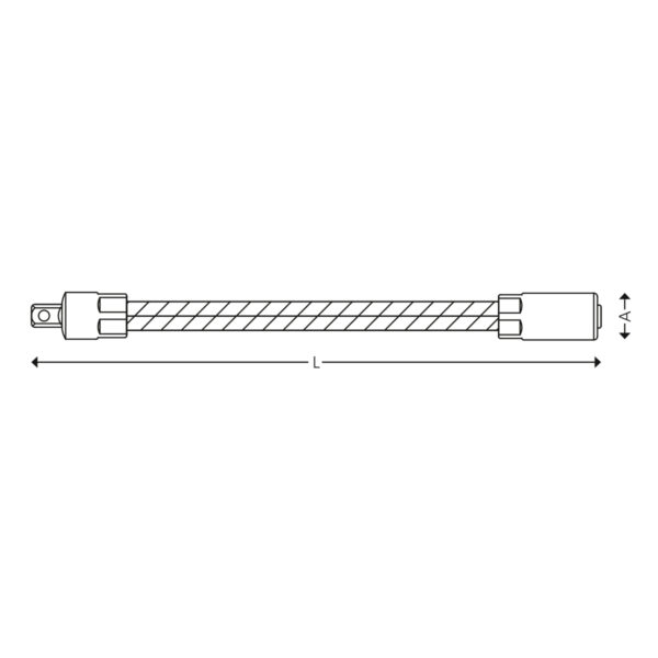 1/4” Fleksibel forlænger - Image 2
