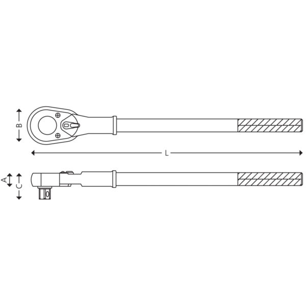1" Reversibel skraldenøgle - Image 3