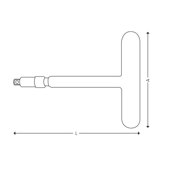 3/8” 1000V T-greb - Image 2