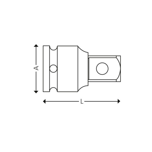 3/4” overgangsstykke fra 3/4” til 1” - Image 2
