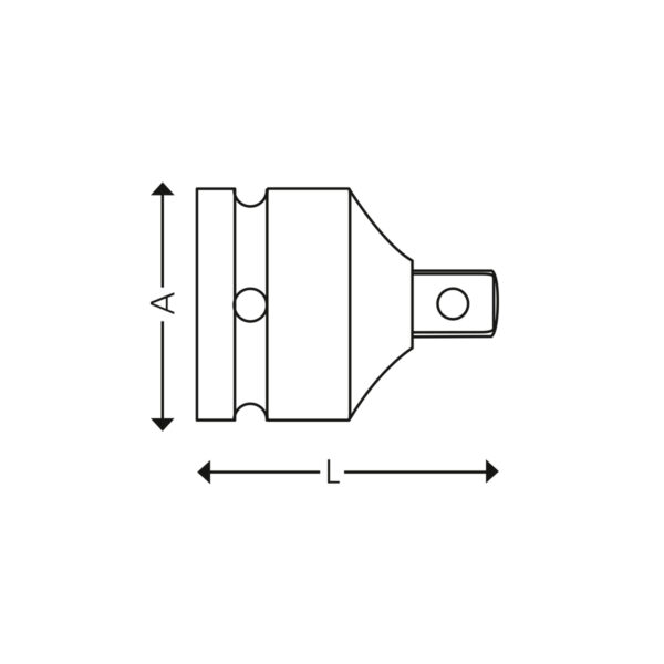 3/4” overgangsstykke fra 3/4” til 1/2” - Image 2