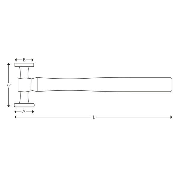 Opretterhammer rund/flad bane - Image 2